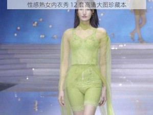 性感熟女内衣秀 12 套高清大图珍藏本