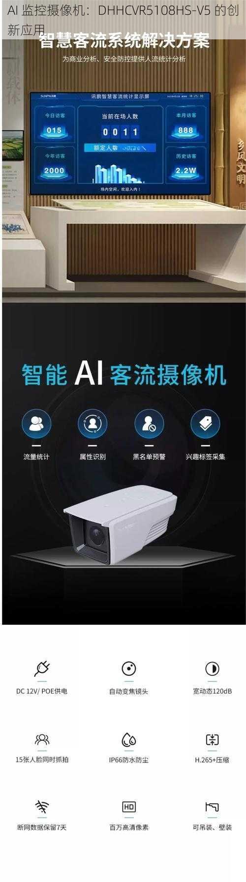 AI 监控摄像机：DHHCVR5108HS-V5 的创新应用