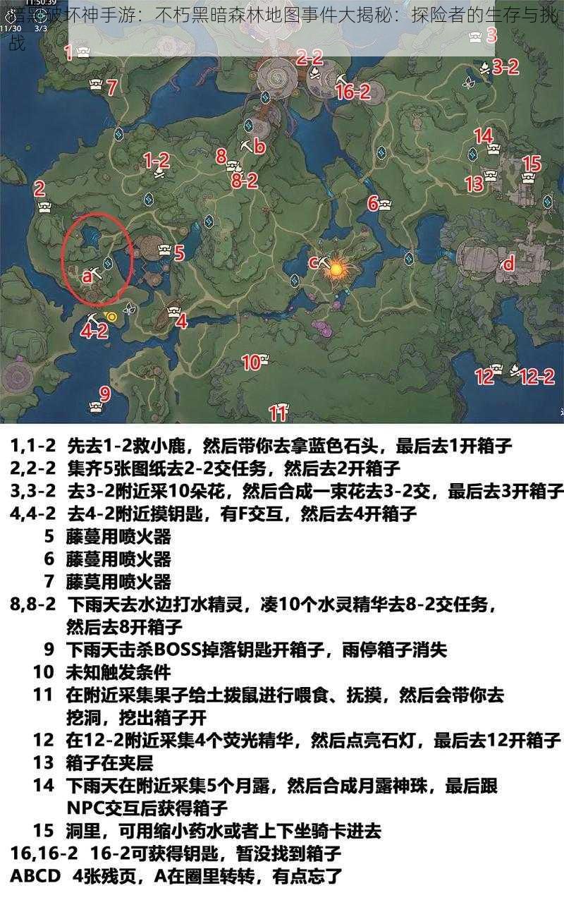 暗黑破坏神手游：不朽黑暗森林地图事件大揭秘：探险者的生存与挑战