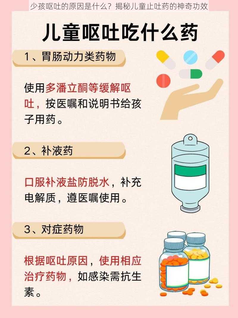 少孩呕吐的原因是什么？揭秘儿童止吐药的神奇功效