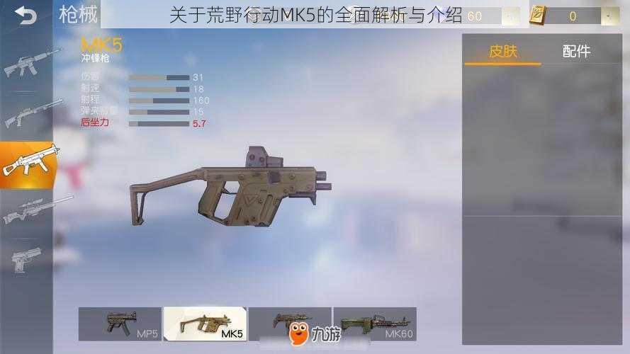 关于荒野行动MK5的全面解析与介绍