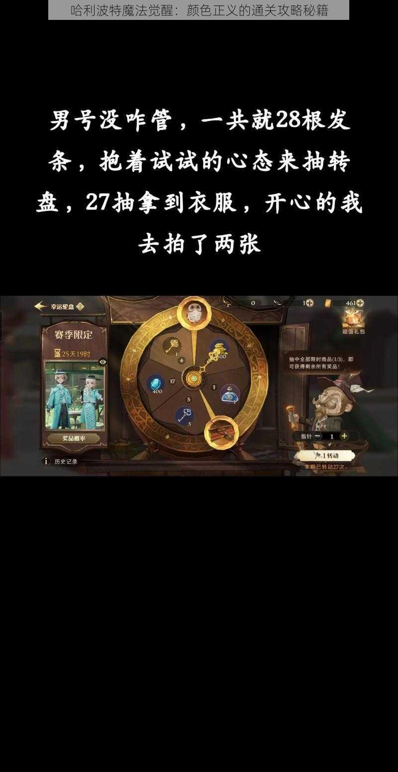 哈利波特魔法觉醒：颜色正义的通关攻略秘籍