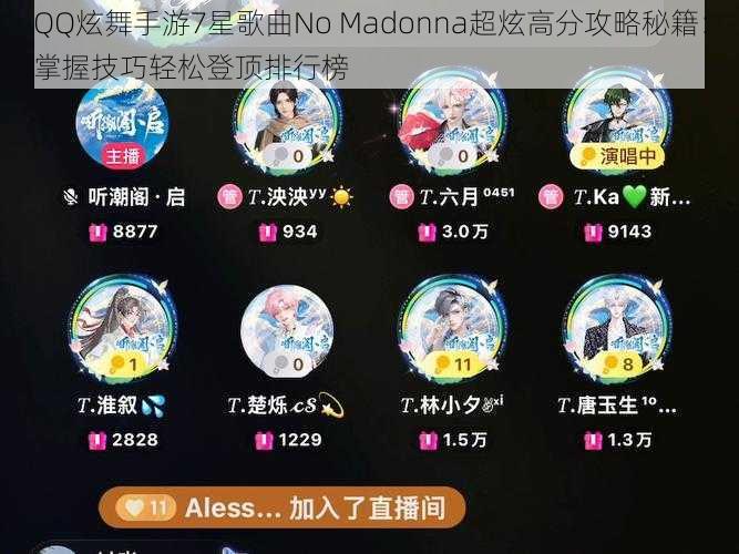 QQ炫舞手游7星歌曲No Madonna超炫高分攻略秘籍：掌握技巧轻松登顶排行榜