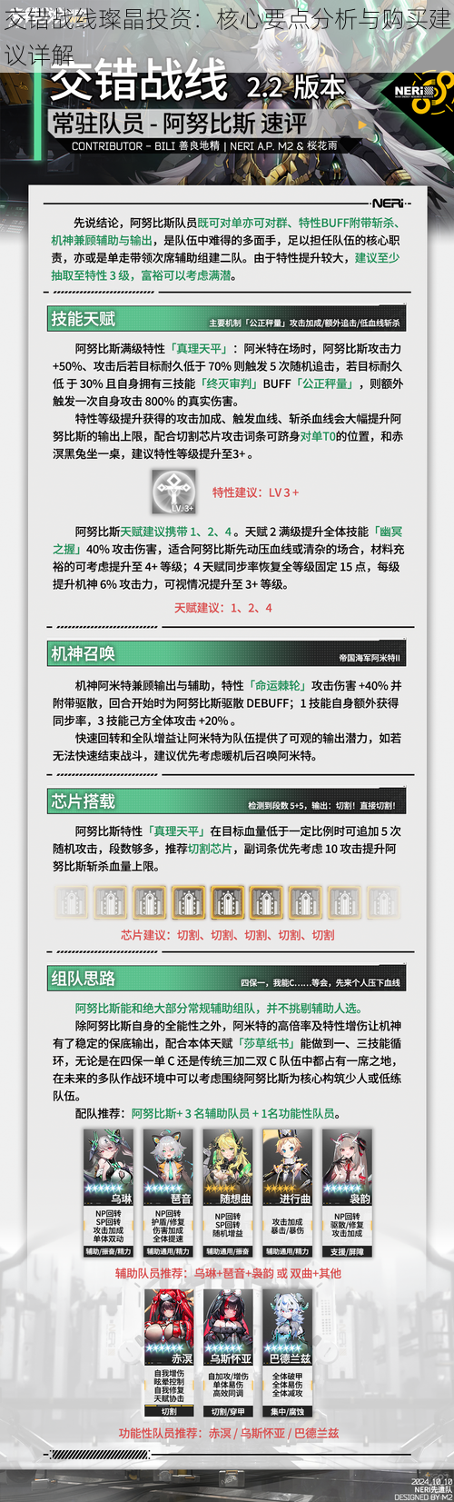 交错战线璨晶投资：核心要点分析与购买建议详解