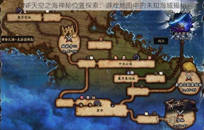 DNF天空之海神秘位置探索：游戏地图中的未知海域揭秘